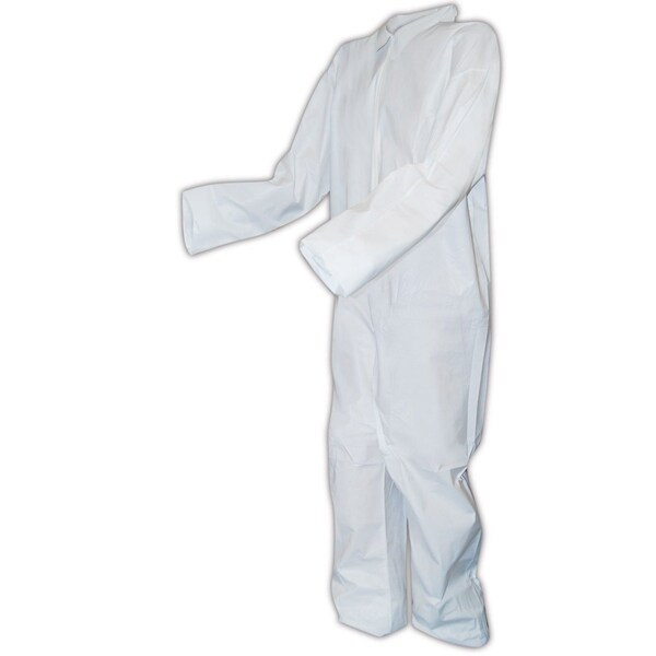 EconoWear CVZ8MCP Disposable Microporous Coveralls With Open Wrists And Ankles, 25case